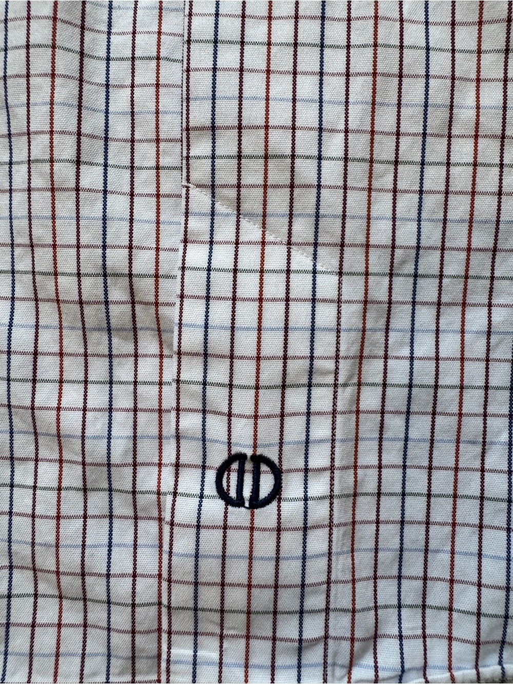 David Donahue Trim Fit Plaid Dress Shirt Men’s 17 34/35 100% Cotton large - Picture 3 of 9